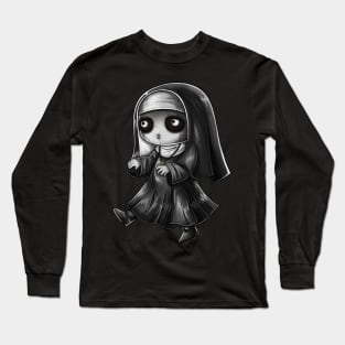 Chibi Evil Nun Long Sleeve T-Shirt